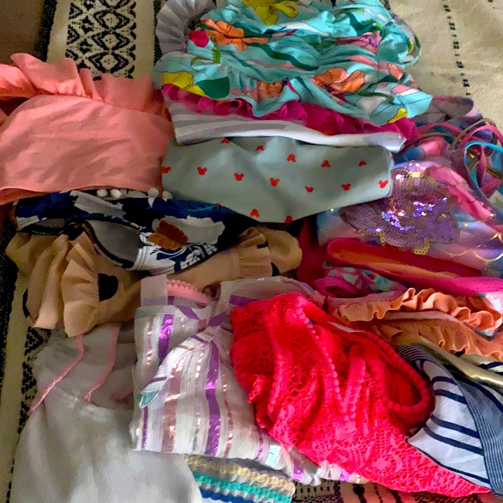 8 bathing suits 4 coverups size 5/6